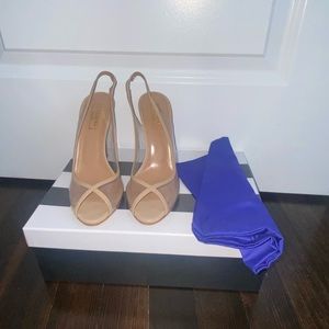 Aquazurra plexiglass sling back heels